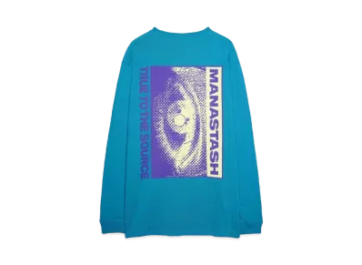 MANASTASH CiTee L/S TEE EYE "TURQUOISE"