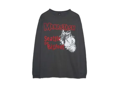 MANASTASH PUMICE L/S TEE BIGFOOT "BLACK"