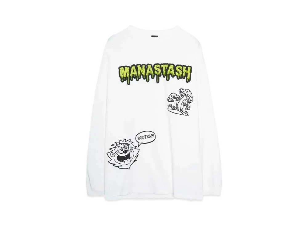 MANASTASH PUMICE L/S TEE MUSHROOM "WHITE"