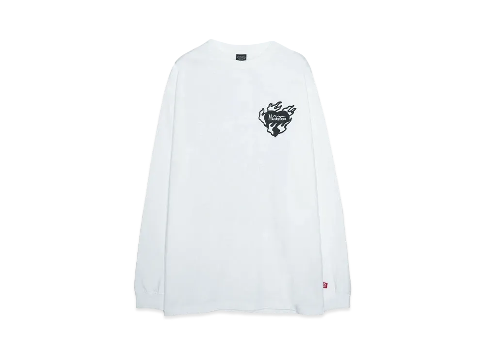 MANASTASH RE:CTN L/S TEE BANDANA "WHITE"