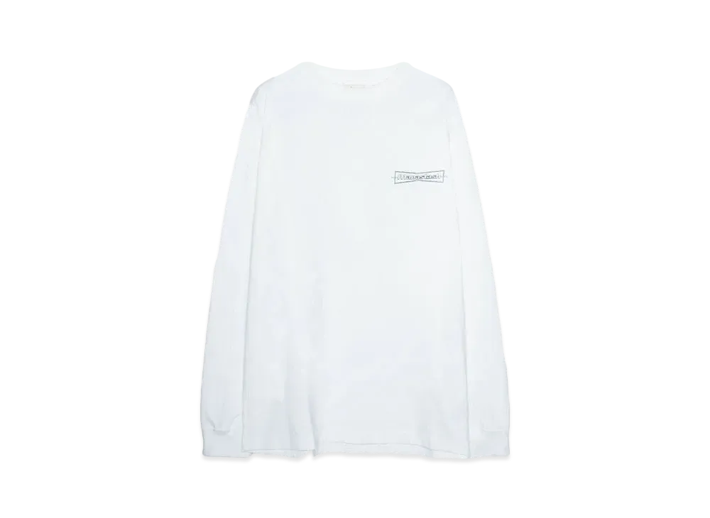 MANASTASH TOPO CAMO LOGO L/S TEE "WHITE"
