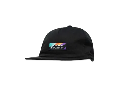 MANASTASH RAINBOW LOGO CAP "BLACK"