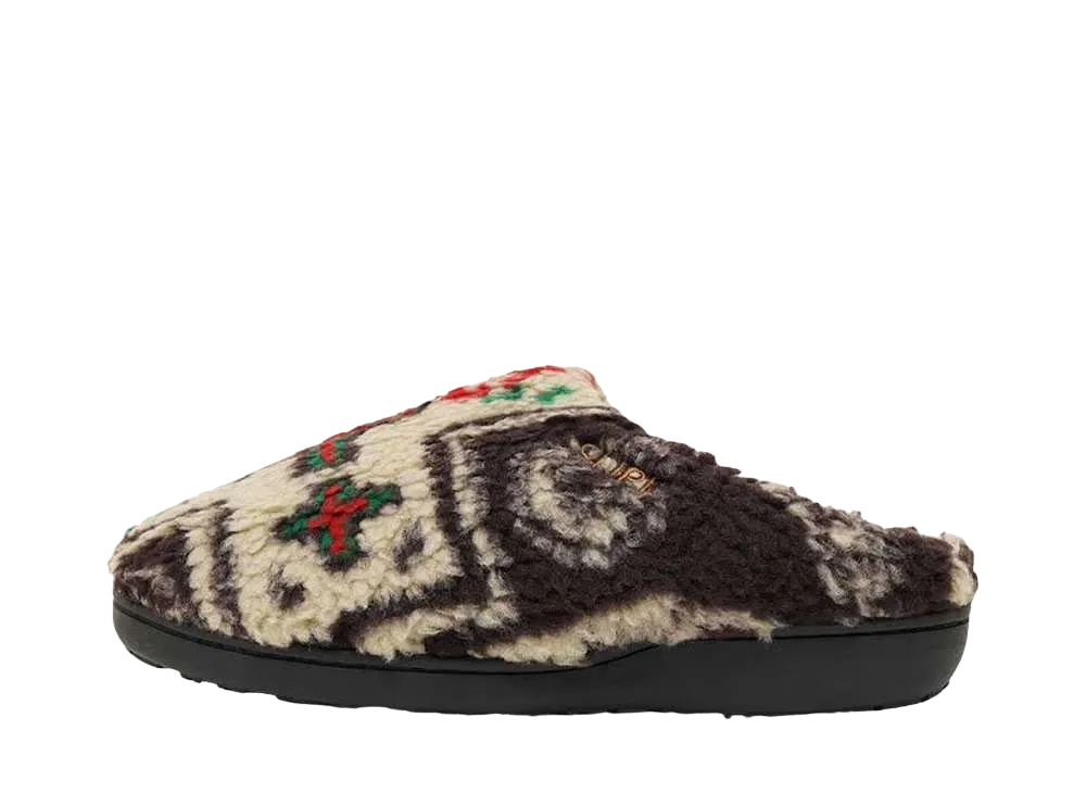 MANASTASH SUBU x MANASTASH CHIMAYO FLEECE SANDAL "BROWN"