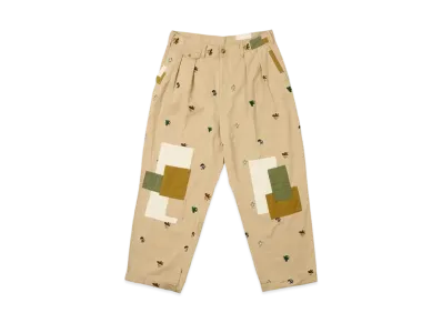 PALACE x BEAMS Plus Pleated Trousers Twill "Beige"