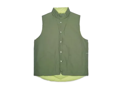 POP TRADING COMPANY quilted reversible vest "FOUR LEAF CLOVER"