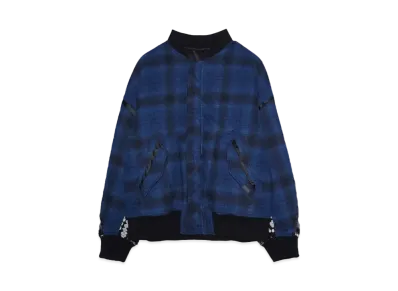 DISCOVERED PENDLETON CROCHET SLEEVE MA-1 "BLUE"