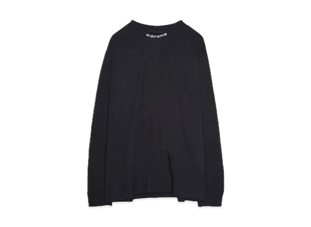 Supreme Embroidered Collar L/S Top "Black"
