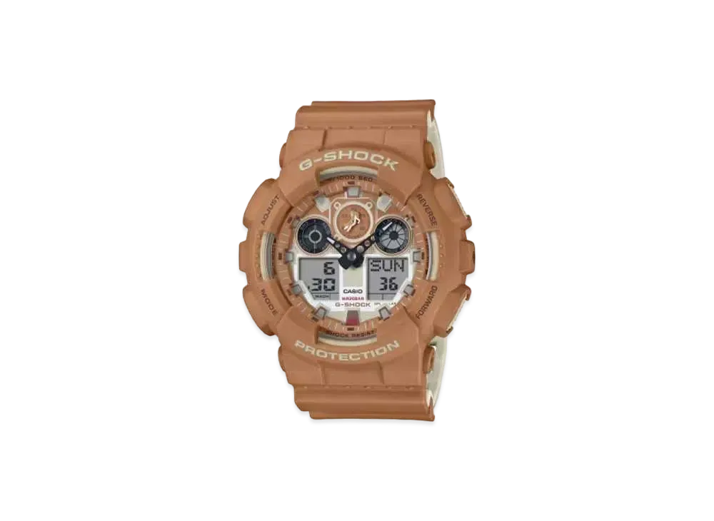Casio G-Shock GA-100 Series GA-100SHB-5AJR "Beige"