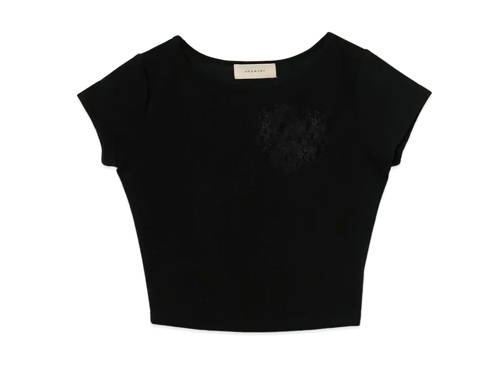 ANDMARY Nini Lace Tops "Black"
