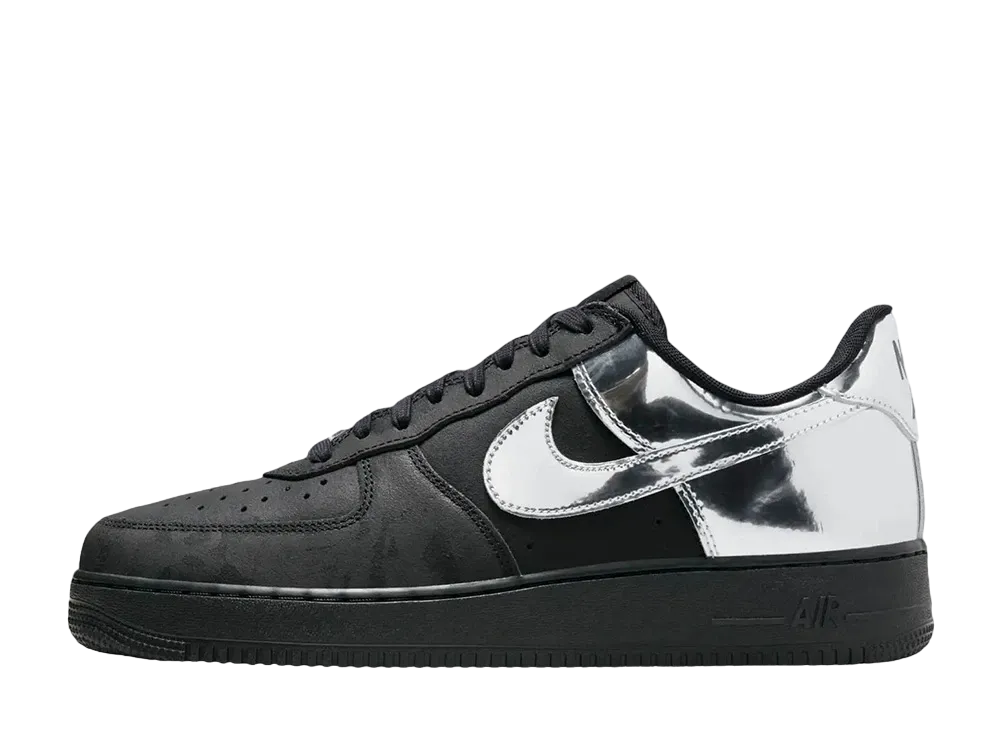 Nike Air Force 1 Low "Black and Metallic Silver"