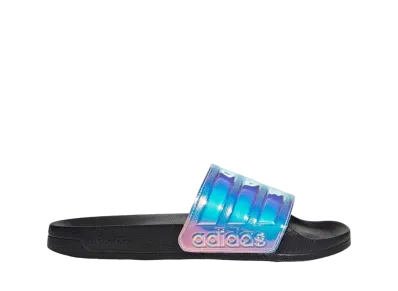 adidas Women's Adilette Shower Slides "Core Black/Iridescent"