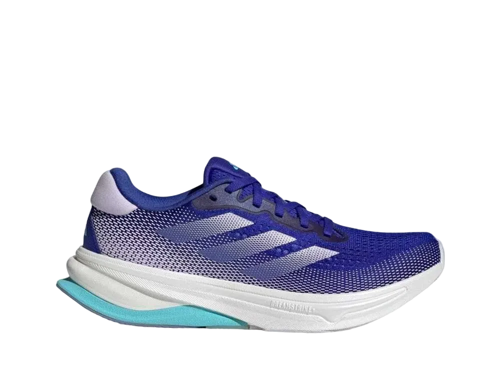 アディダス ウィメンズ スーパーノヴァ ソリューション ランニング "ルシッドブルー/パープルティント/フラッシュアクア"
