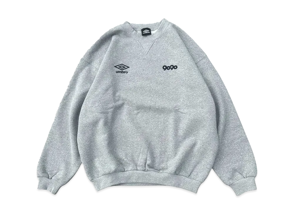 umbro x 9090 Two Logo Crewneck Sweat "Heather White"