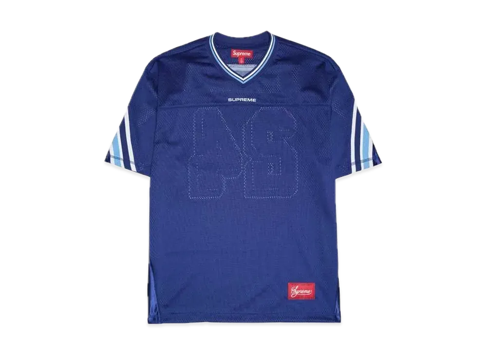 Supreme Jacquard Rib Football Jersey "Navy"