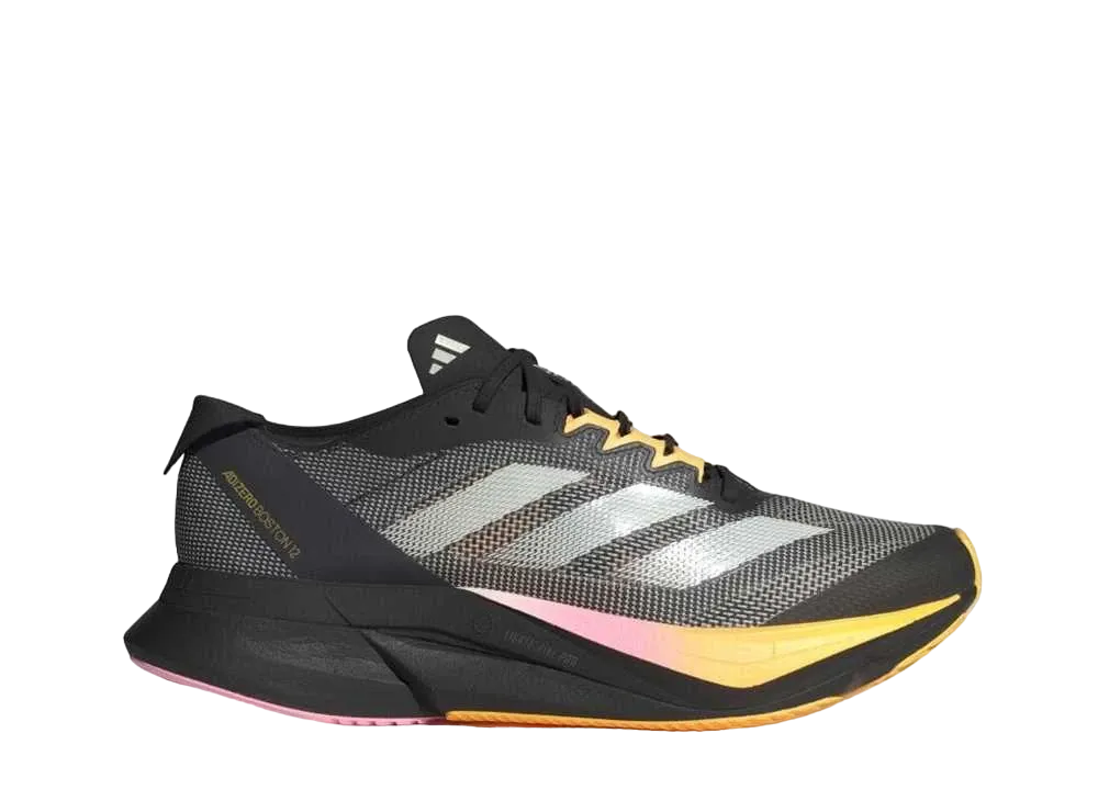 adidas Women's Adizero Boston 12 W "Core Black/Zero Metallic/Spark"