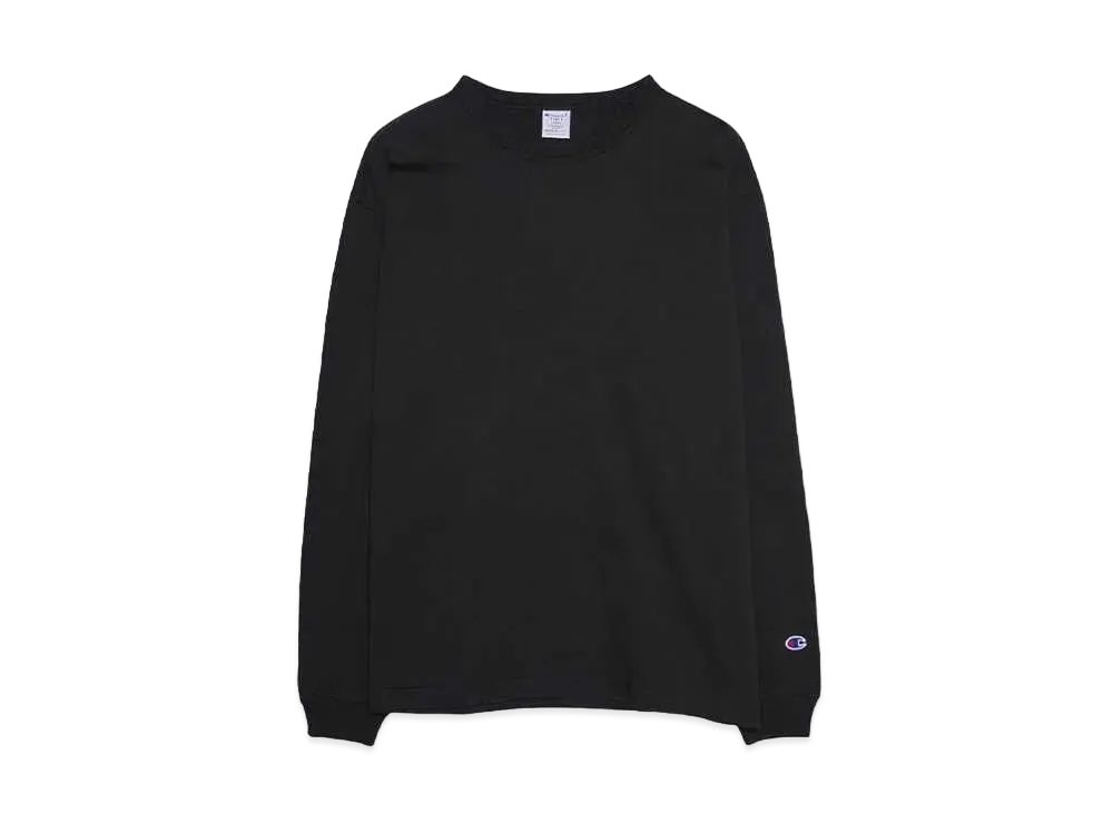 Champion T1011 LONG SLEEVE T-SHIRT(MADE IN USA) "BLACK"