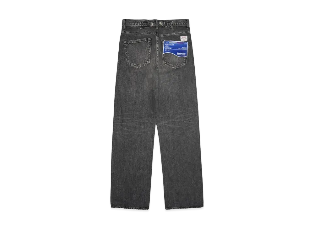 DAIRIKU "Straight" Vintage Denim Pants "BLACK"