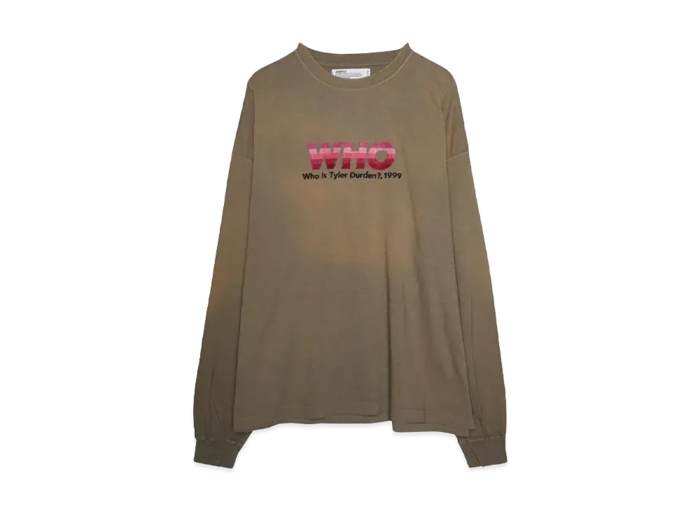DAIRIKU "WHO" Vintage Theme Tee "VINTAGE KHAKI"