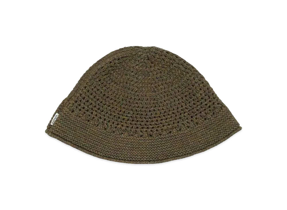 THE H.W.DOG &CO. WOOL KNIT HAT "BROWN"