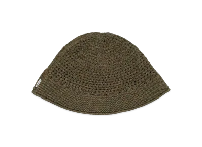 THE H.W.DOG &CO. WOOL KNIT HAT "BROWN"