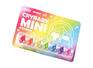 POP MART POP BEAN CRYBABY Mini Figure Rainbow Set