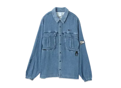 Nike x Drake NOCTA Opal Lily Pad Denim Shirt "Blue"