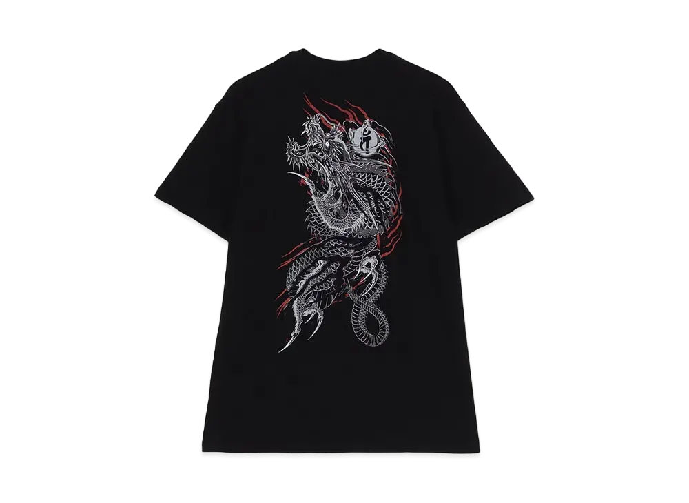 WILDSIDE Yohji Yamamoto x Ryu Ga Gotoku Studio Short Sleeve T-shirt (Oryu) "Black"