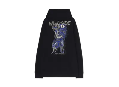 WILDSIDE Yohji Yamamoto x Ryu Ga Gotoku Studio Pullover Hoodie (Oryu) "Black"