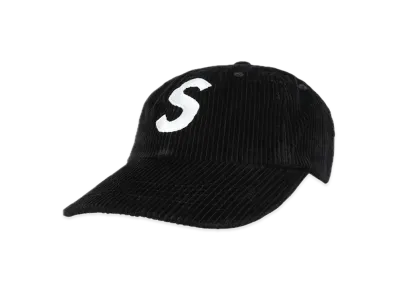 Supreme Corduroy S Logo 6-Panel "Black"