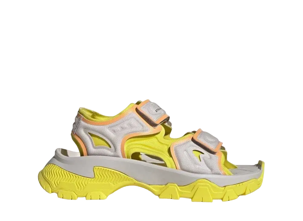 Stella McCartney × adidas Women's Hika Outdoor Sandals "Chalk Pearl/Bright Yellow/Hazy Orange"