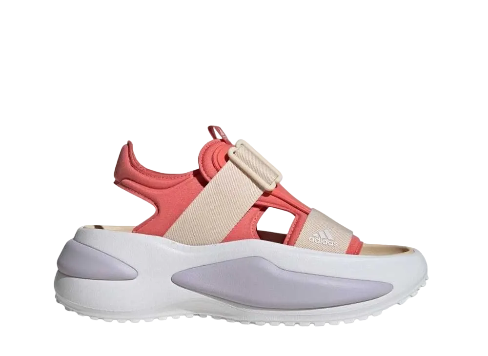 adidas Women's Mehana Sandals "Preloved Scarlet/Crystal White/Crystal Sand"