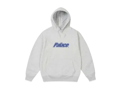 PALACE Border Logo Hood "Grey Marl"