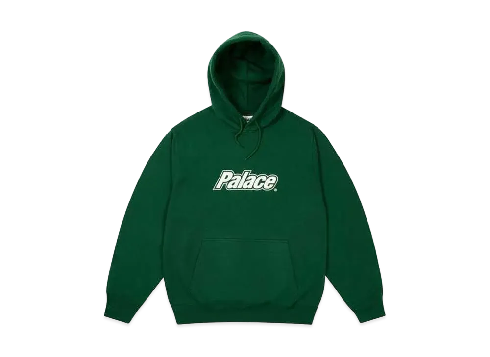 PALACE Border Logo Hood "Green"
