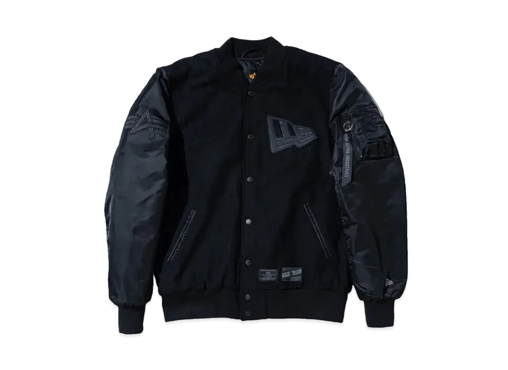 NEW ERA MA-1 Alpha Industries Flag Logo "Black"