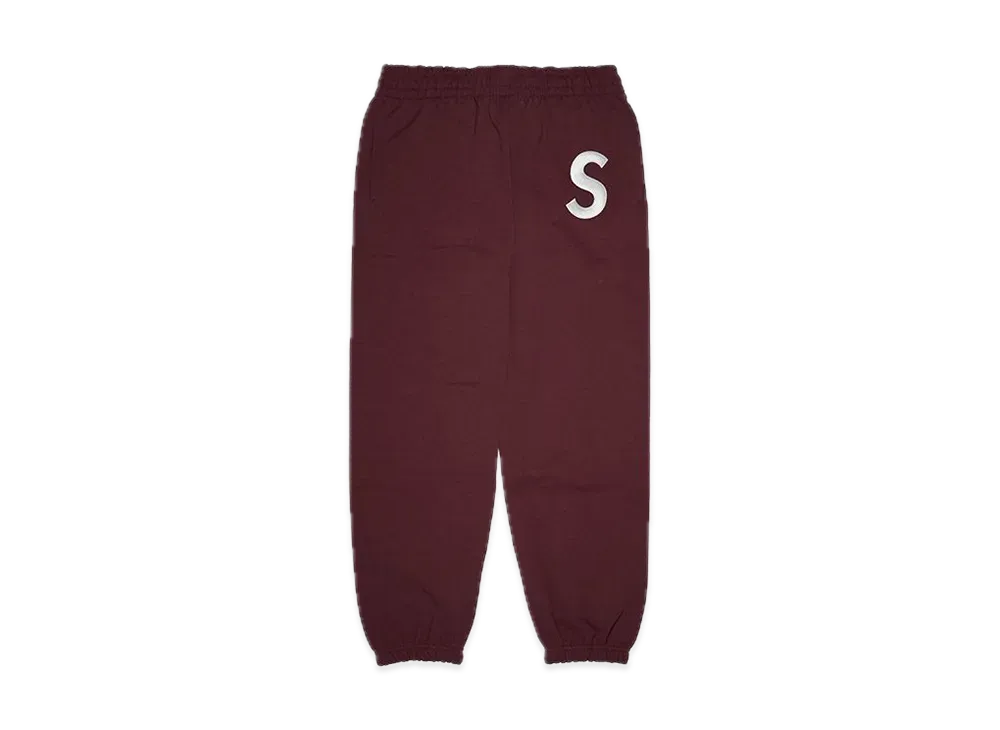 Supreme S Logo Sweatpant "Maroon"