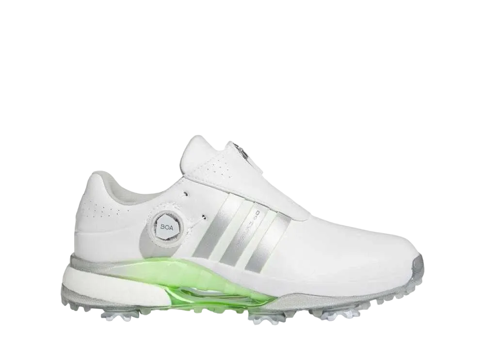 アディダス ウィメンズ ツアー360 24 ボア "フットウェアホワイト/シルバーメタリック/グリーンスパーク"