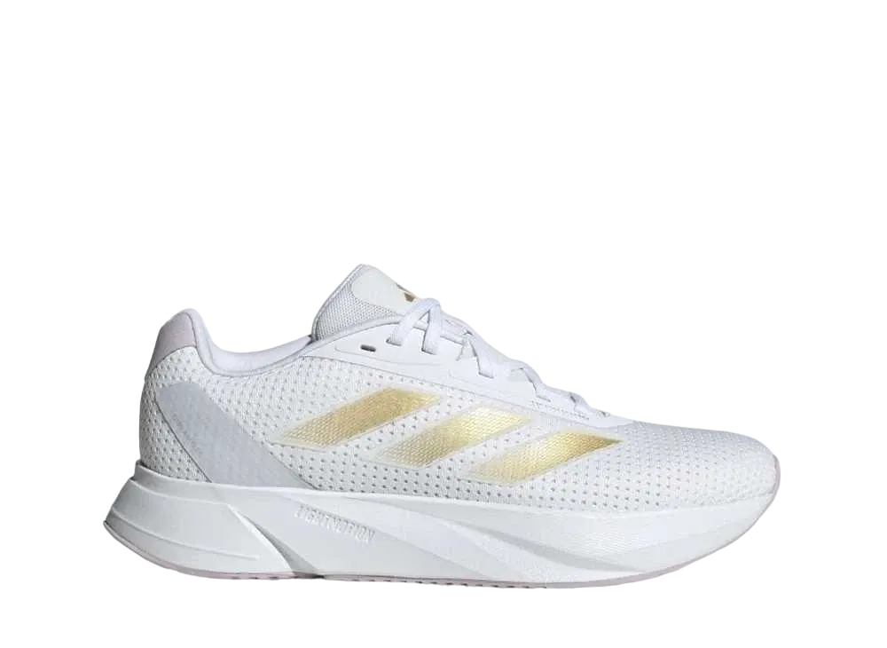 アディダス ウィメンズ デュラモ SL "フットウェアホワイト/ゴールドメタリック/ダッシュグレー"