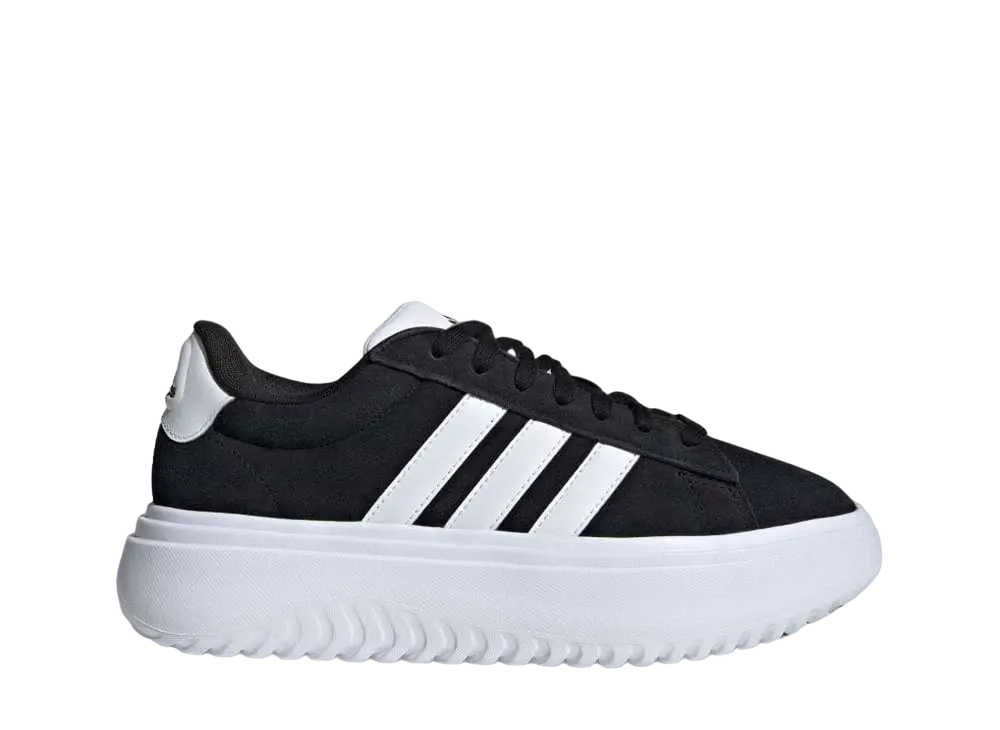 adidas Women's Grandcourt Platform "Core Black/Footwear White"