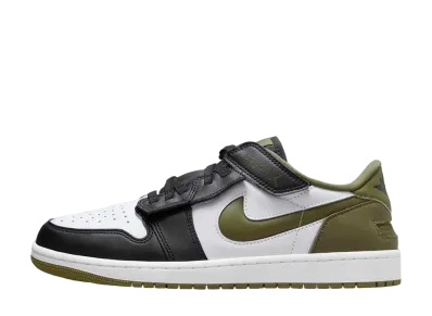 Nike Air Jordan 1 Low FlyEase "White/Black/Medium Olive"