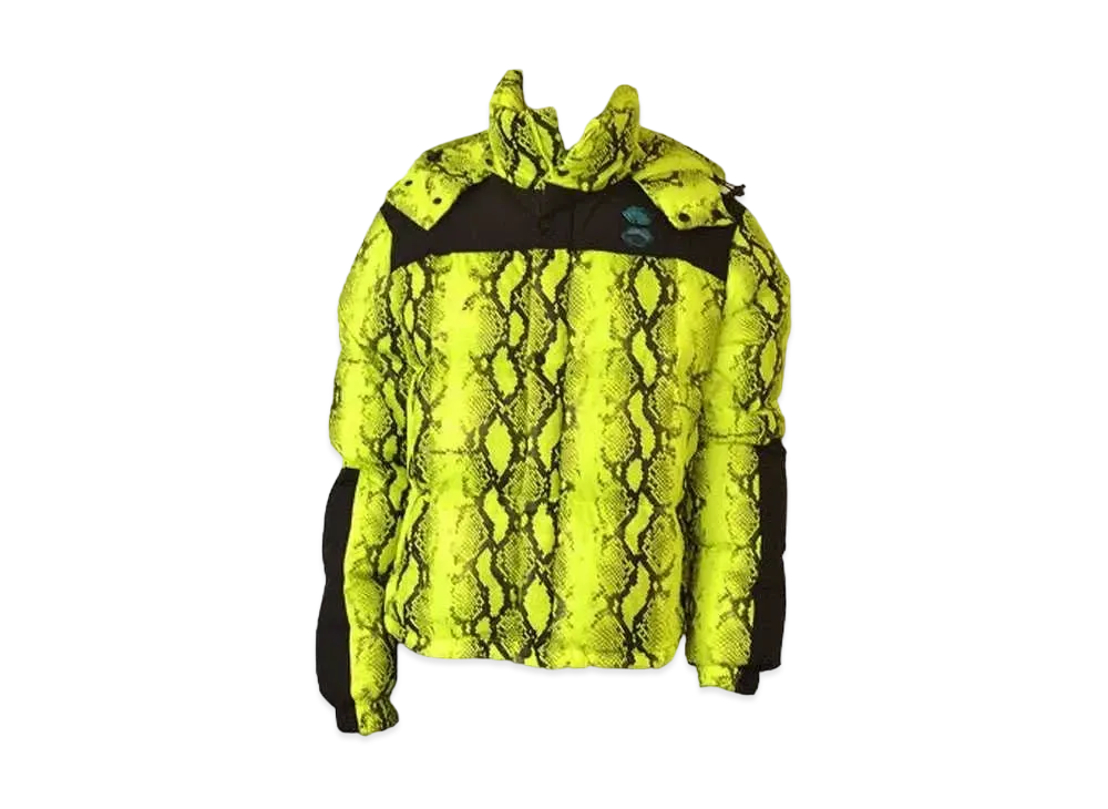 OFF-WHITE Python Print Down Jacket "Yellow"