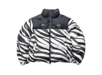 F.C.Real Bristol Stand Collar Down Jacket "White Zebra"
