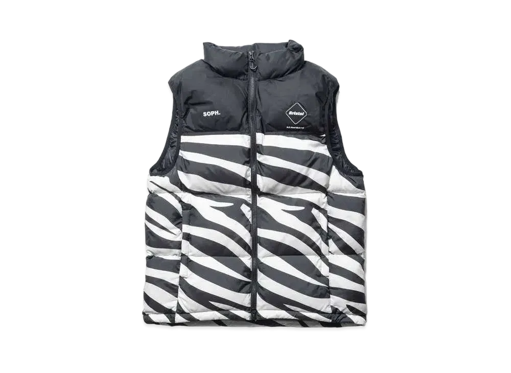 F.C.Real Bristol Down Vest "White Zebra"