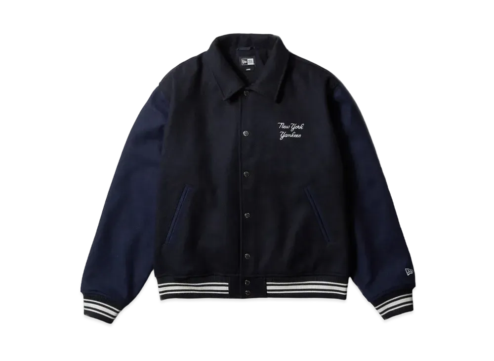 NEW ERA Melton Varsity Jacket New York Yankees Cooperstown "Navy"