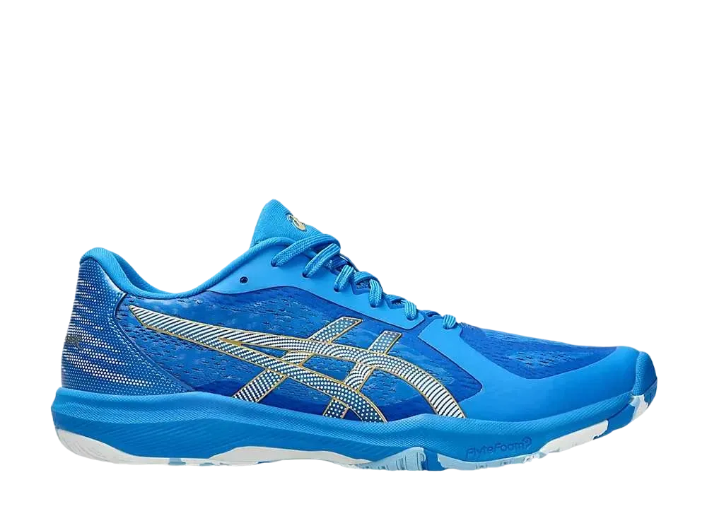 アシックス ダイナフェザー "ディレクトワールブルー/ピュアゴールド"