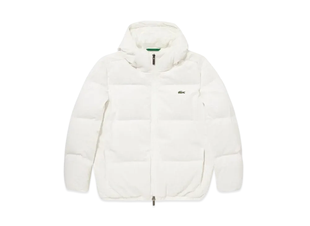 LACOSTE Pique Down Jacket "White"