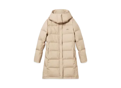 LACOSTE Detachable Hood Down Coat "Beige"