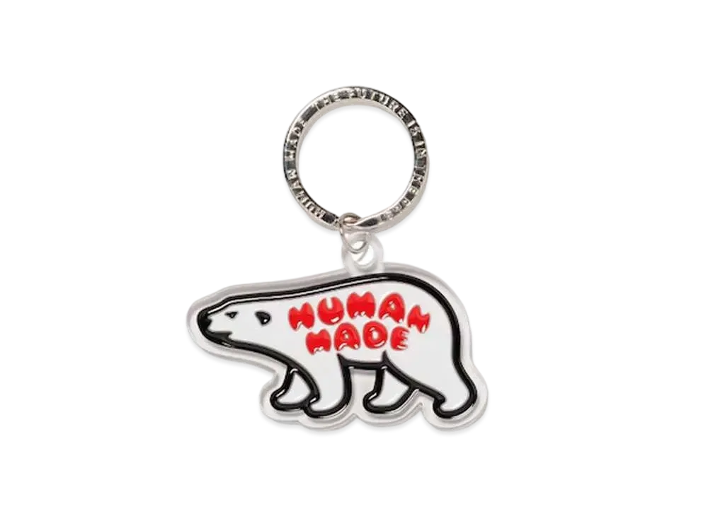 HUMAN MADE Animal Keyring "White"