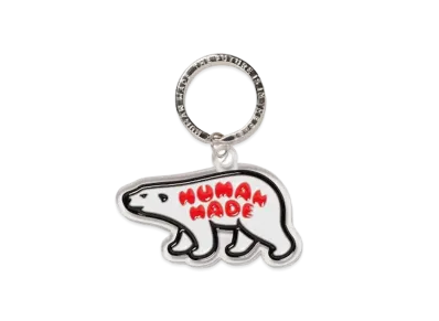 HUMAN MADE Animal Keyring "White"