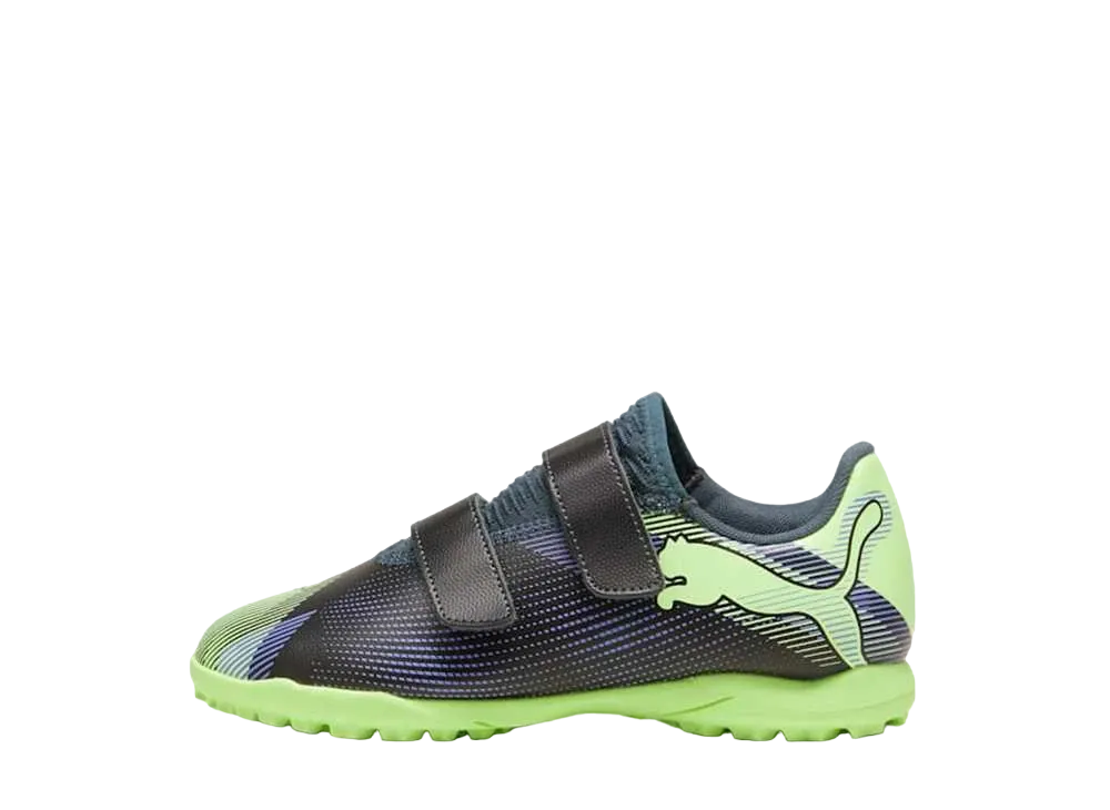 プーマ PS フューチャー7 プレイ TT V "グレイスカイ/エレクトロパープル/フィジーアップル/プーマホワイト" (キッズ)