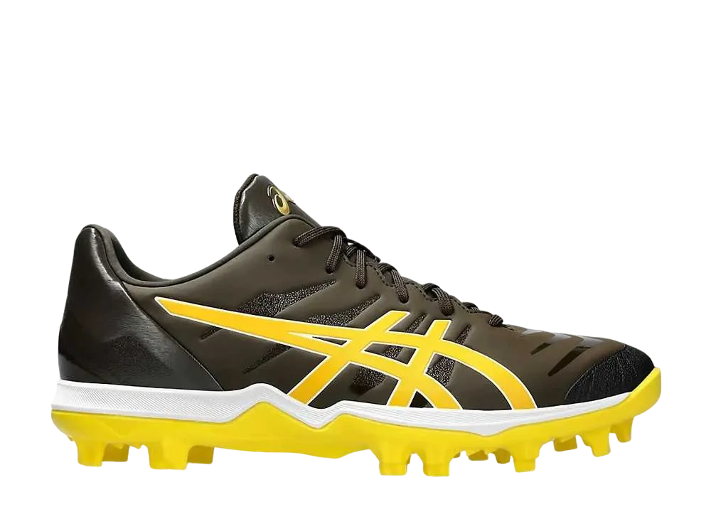 アシックス ゴールドステージ ファング "ブラックコーヒー/サフラン"